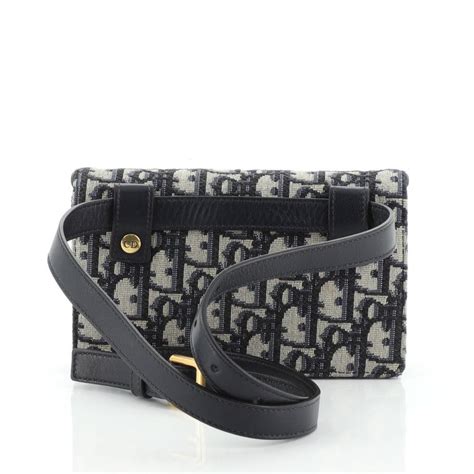 christian dior belt bag black|dior denim pouch.